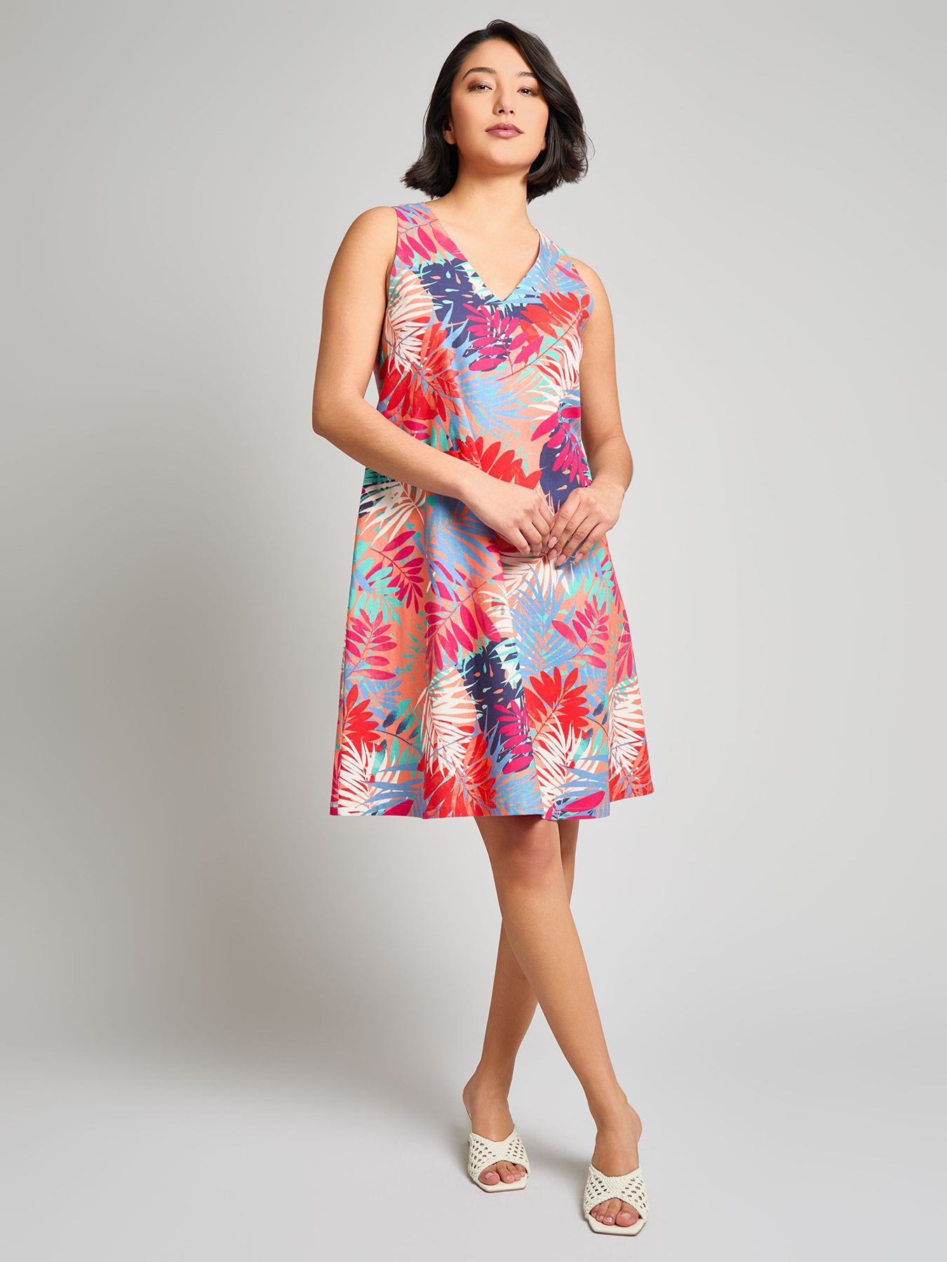 Gina Sleeveless Trapeze Dress Gina Sleeveless Trapeze Dress