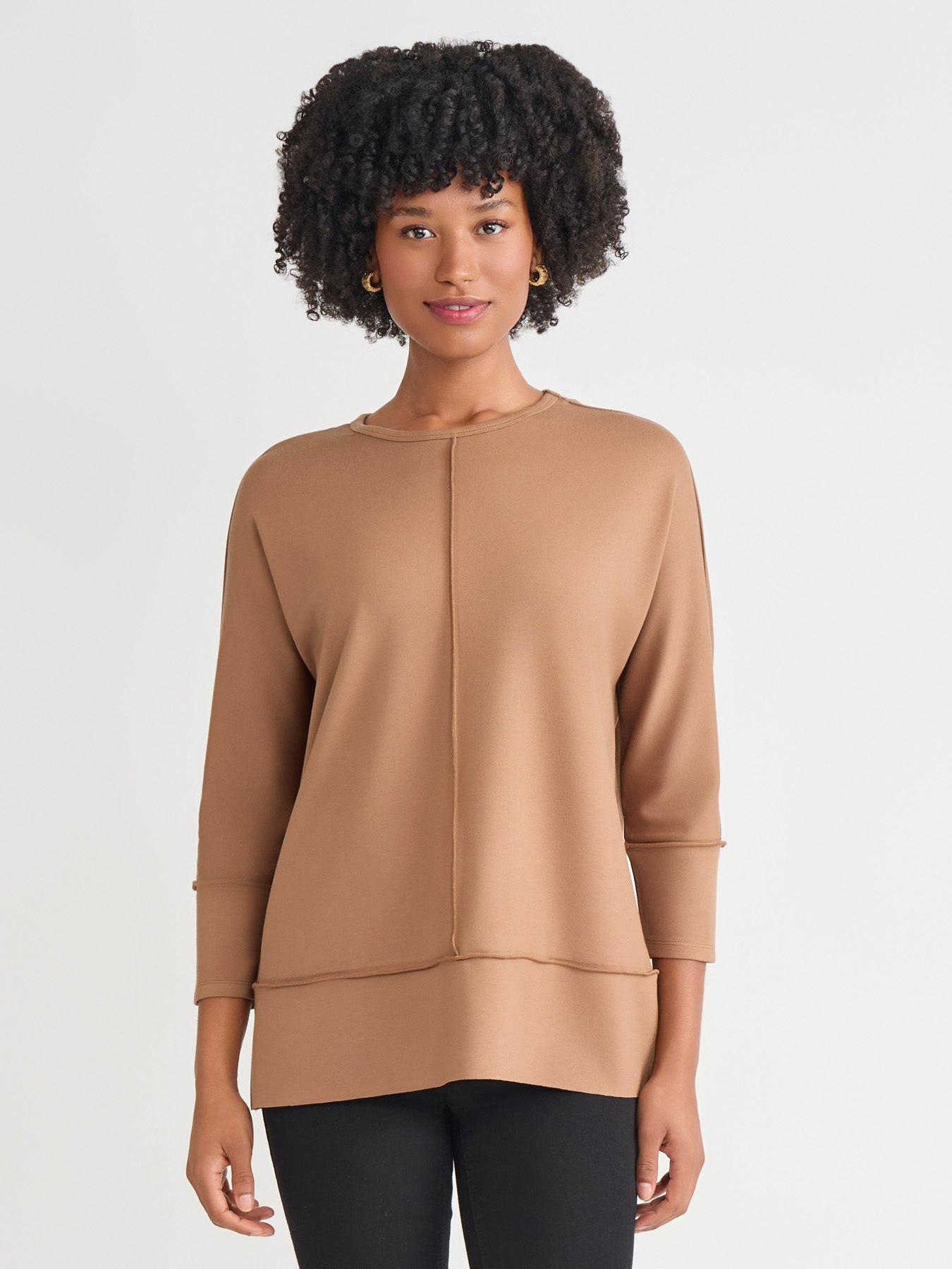 Seam Detail Dolman Tunic