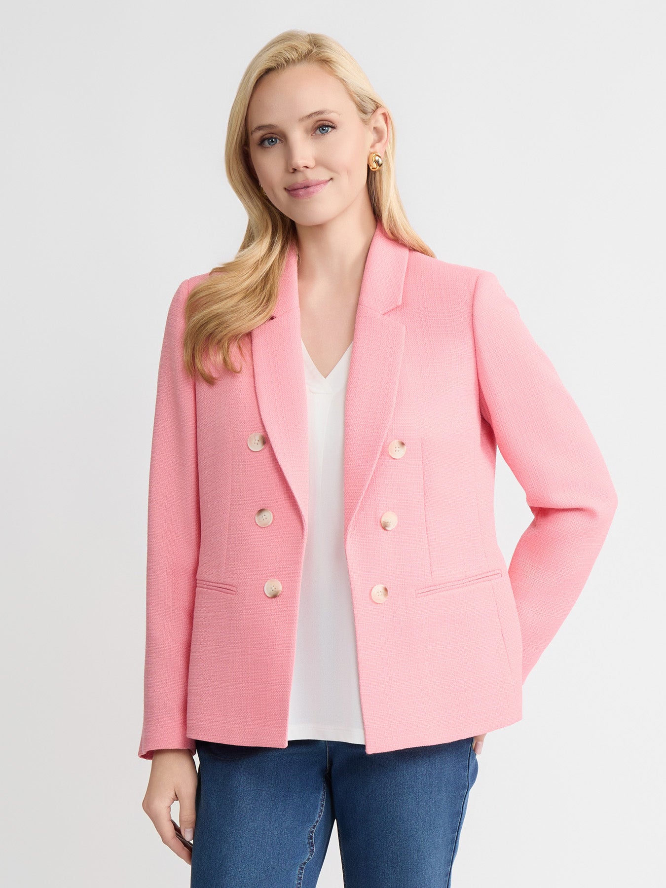 Faux Double Breasted Jacket