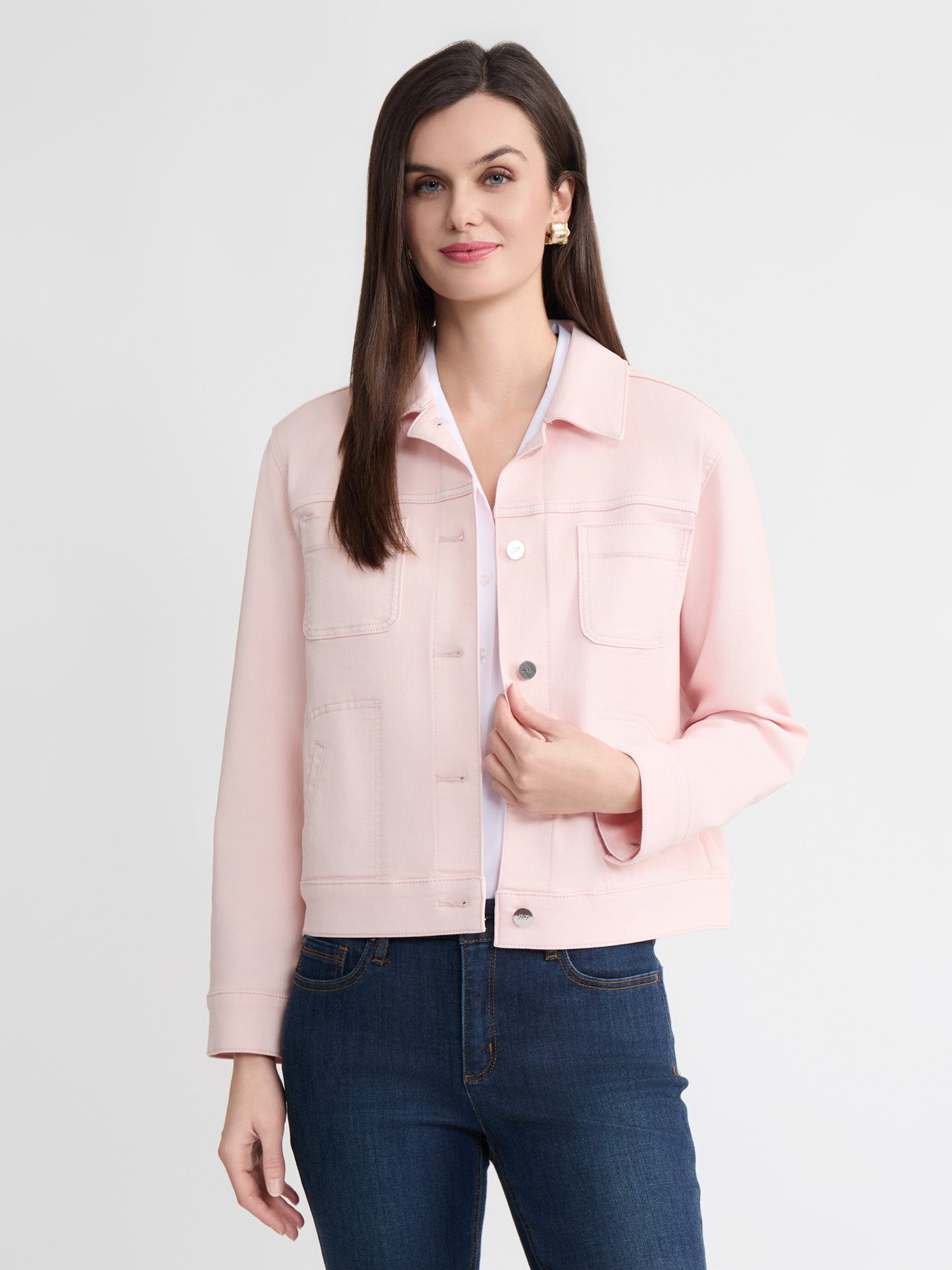 Denim Jacket with Patch Pockets