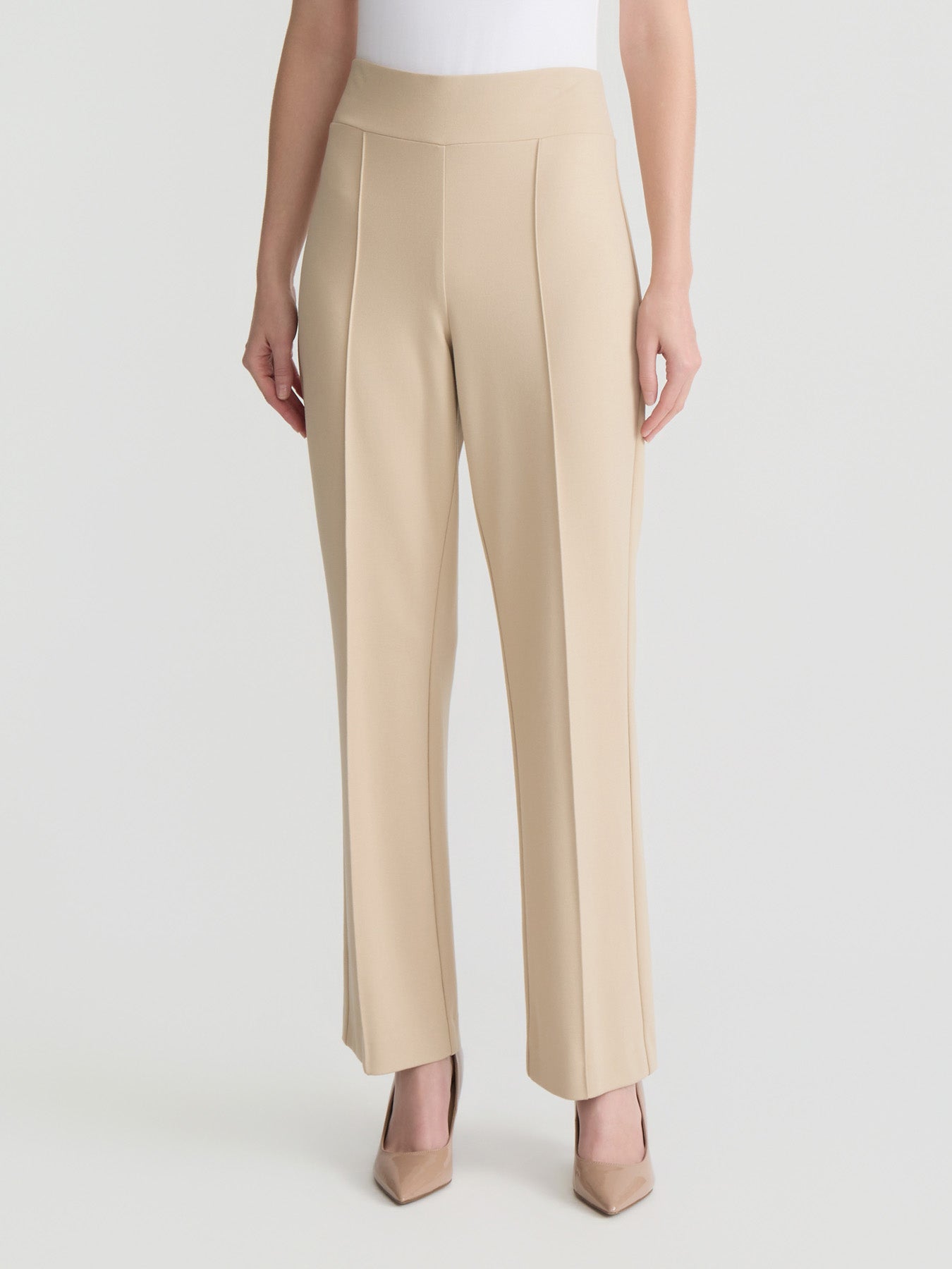 Pull-On Pintuck Pants