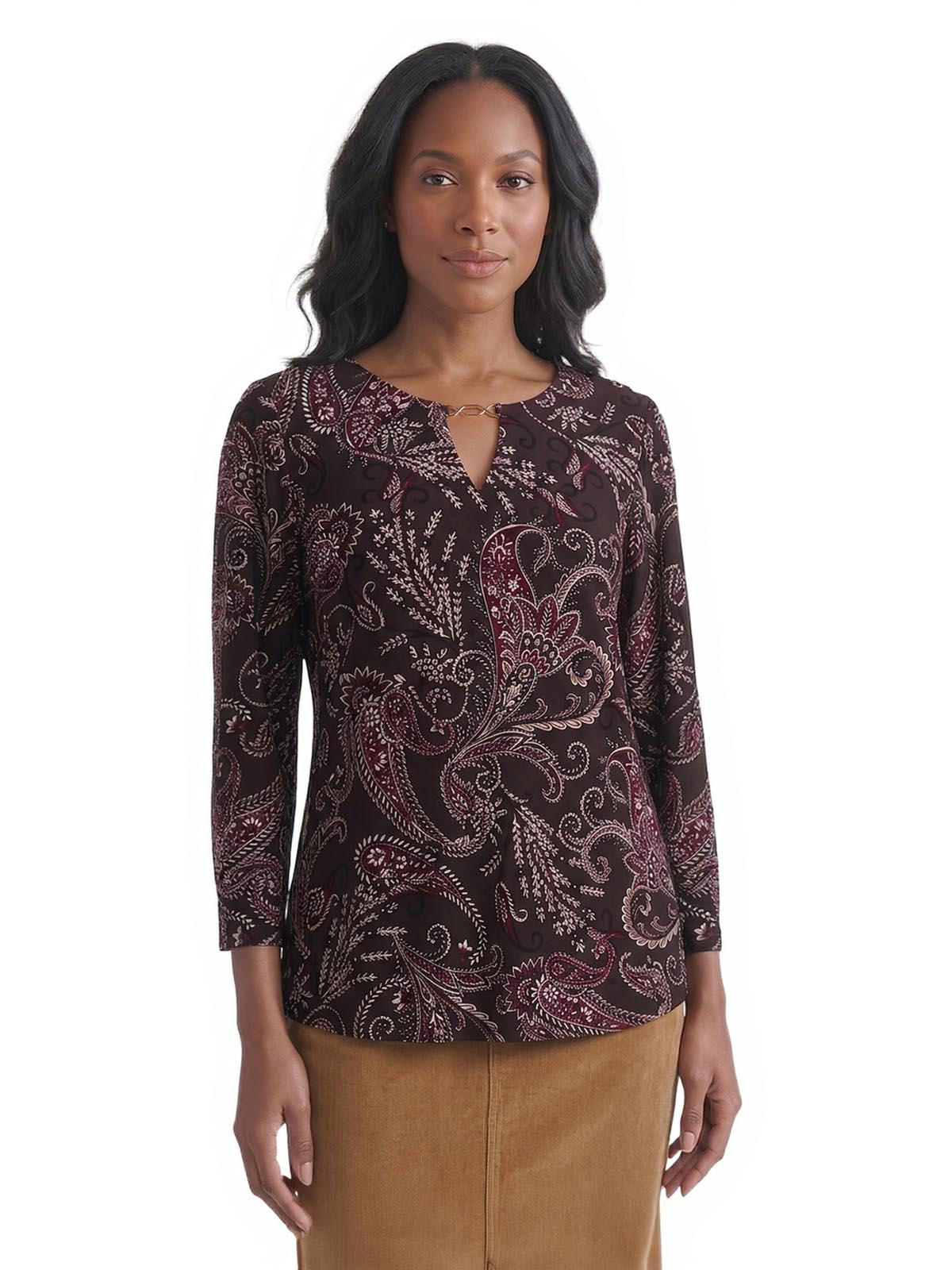 Keyhole Neck Top