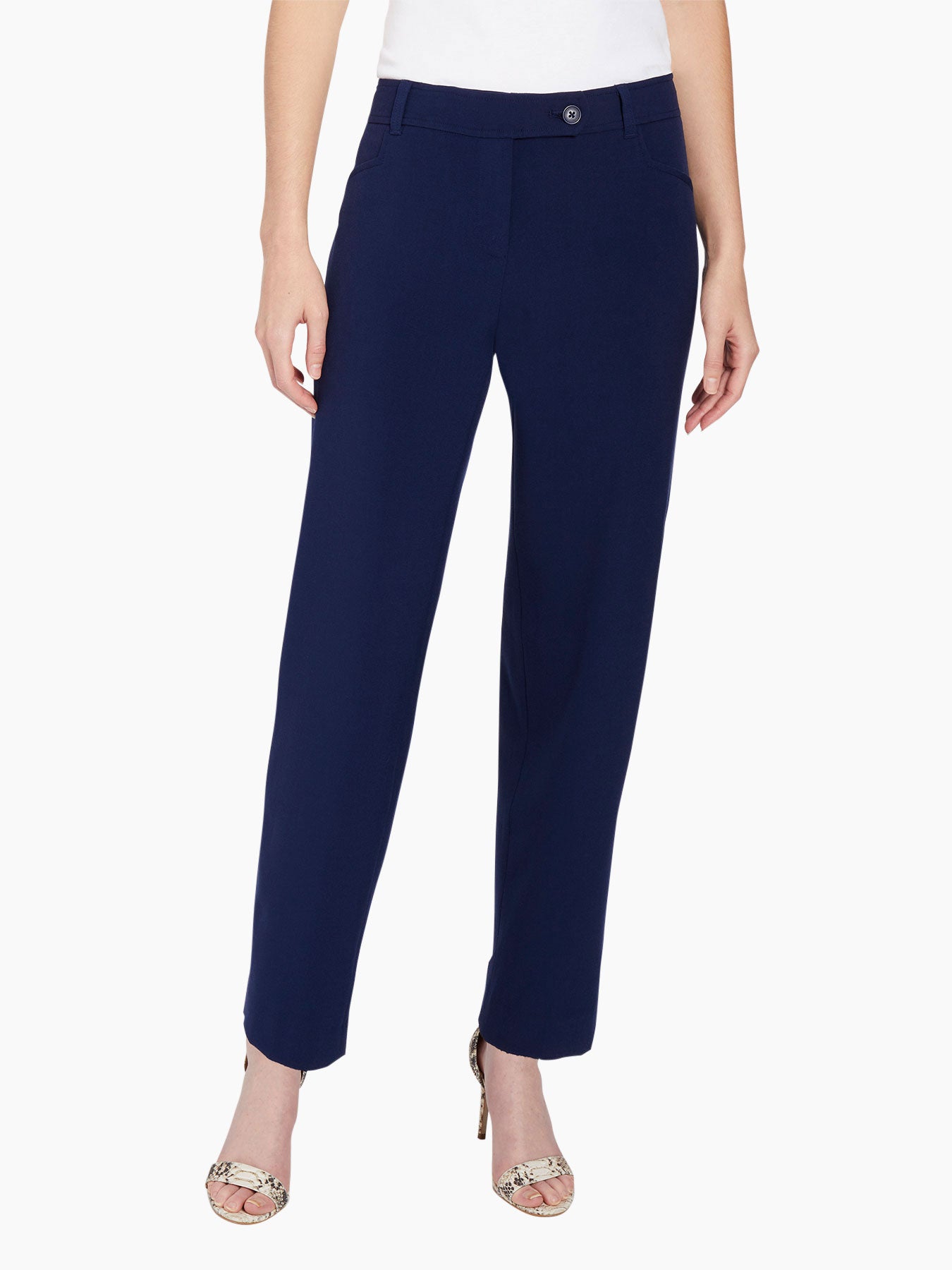 Bi-Stretch Straight Leg Pants