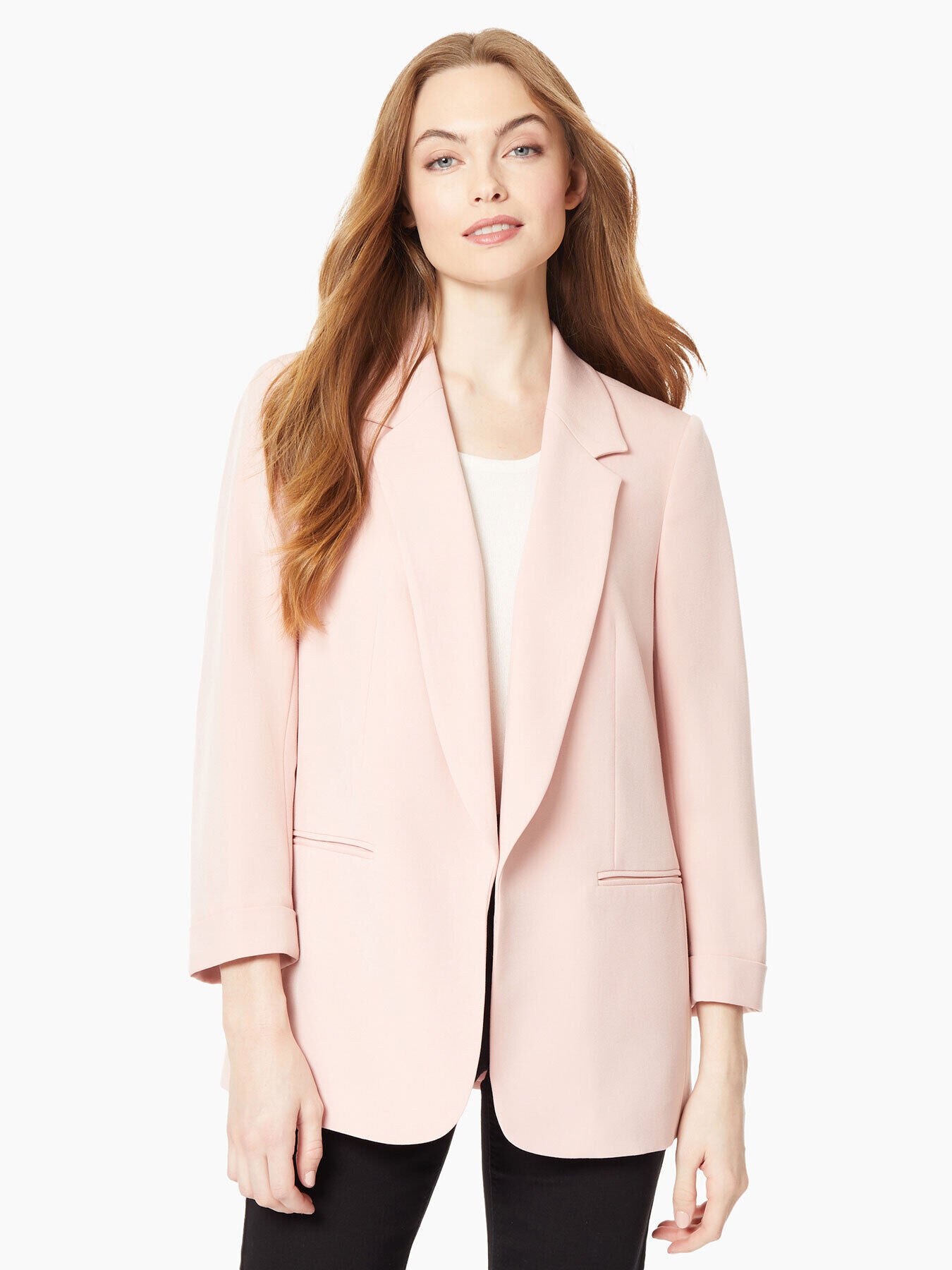 Pink Blazer Pale Pink Suit Jacket Politix Slim Stretch Tailored