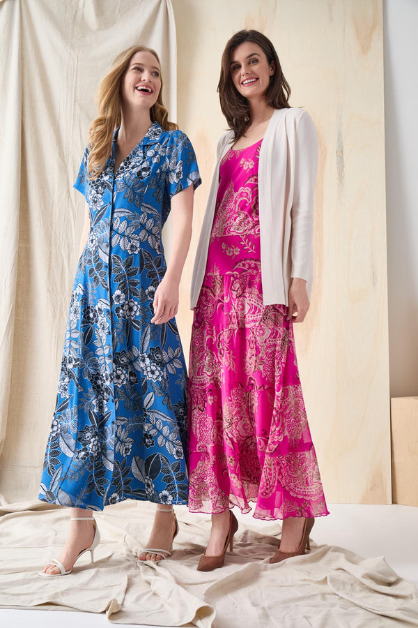 jones new york blue dress Short Sleeve Button-Front Maxi Color:Red/Black and special occasions _okendo:syndication_key:CL136012129 Baby Girl Embellished Dresses