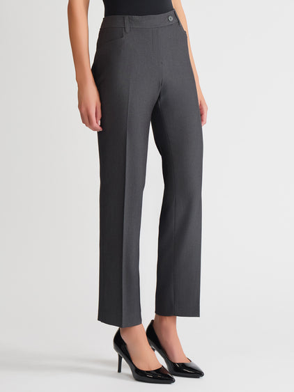 Straight Leg Pants - Grey Dress Pants | Jones New York Straight Leg Pants - Grey Dress Pants | Jones New York