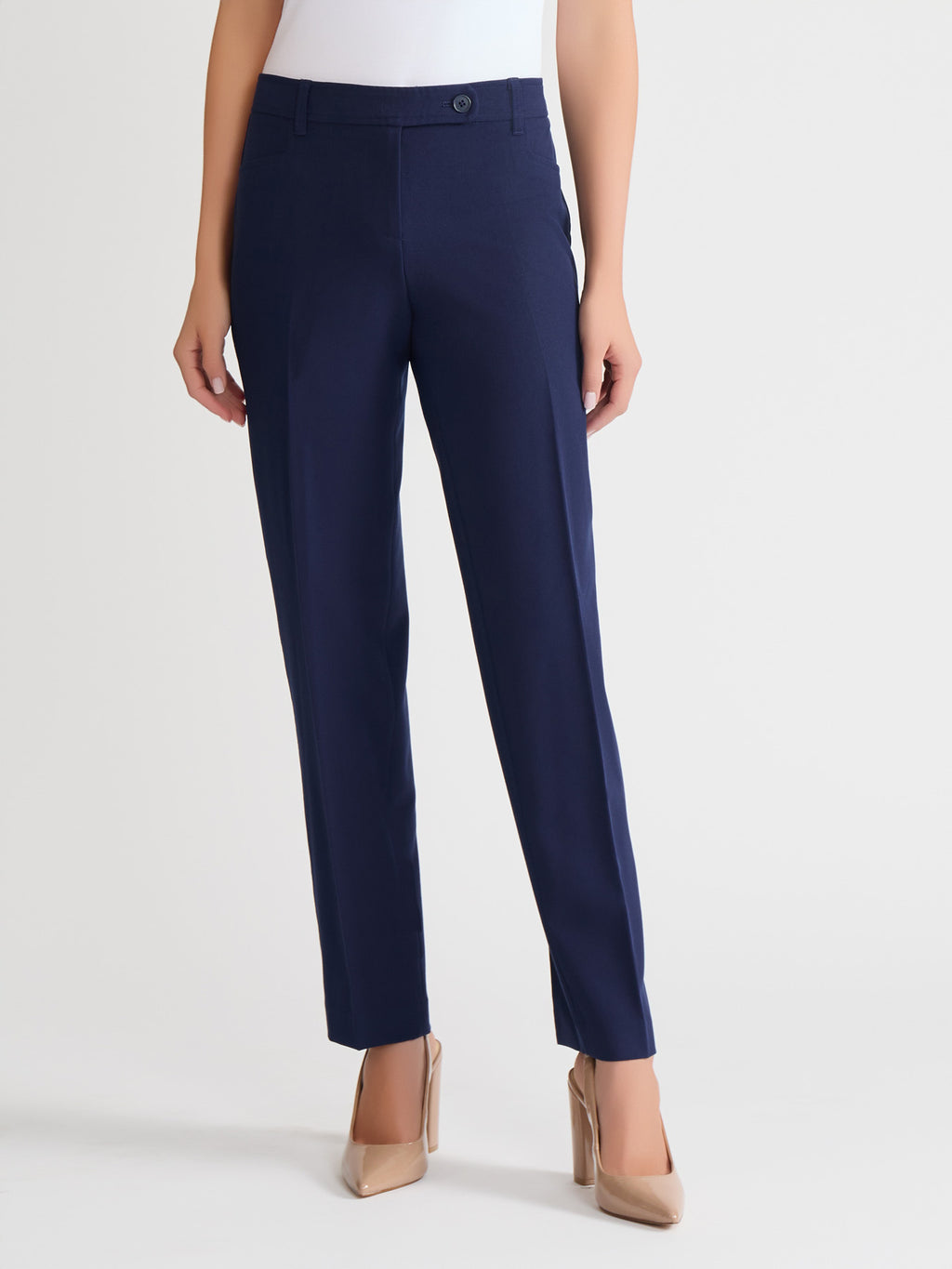 Straight Leg Pant - Navy Blue Pants | Jones New York