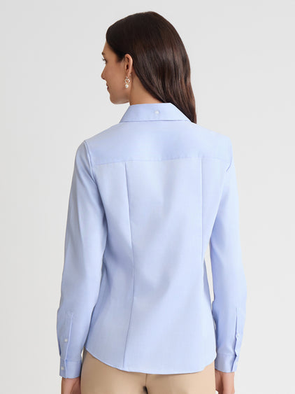 Blue Easy-Care Shirt - Button Front Shirt | Jones New York Blue Easy-Care Shirt - Button Front Shirt | Jones New York