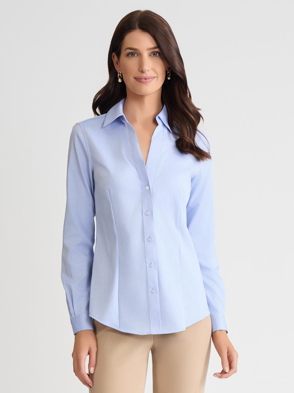 Jones New York Easy-Care Button-Up Shirt - S Jones New York Easy-Care Button-Up Shirt - S