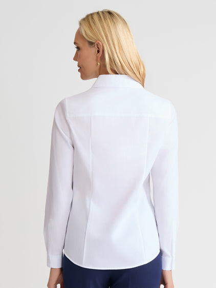 White Easy-Care Shirt - Button Front Shirt | Jones New York White Easy-Care Shirt - Button Front Shirt | Jones New York