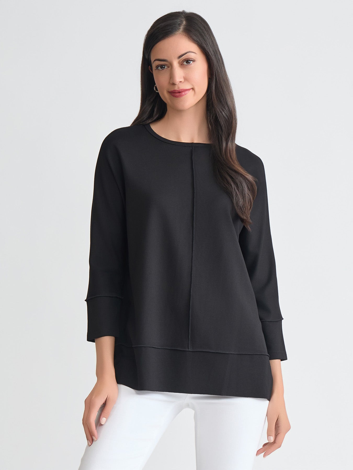 トップス Donna knit tops black Dolman Tunic - Black Tunic | Jones New York
