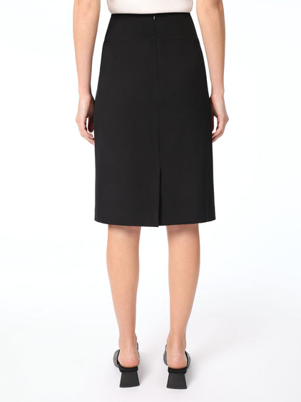 Jupe Droite En Laine Jones New York Taille 4 Marron - Occasion Très Bon état
