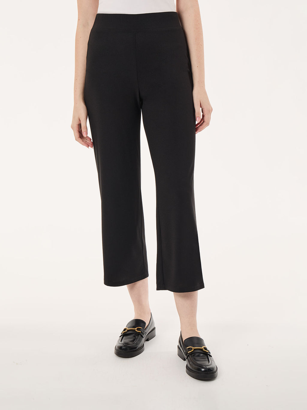Pull-On Wide Leg Crop Pant - Main Image