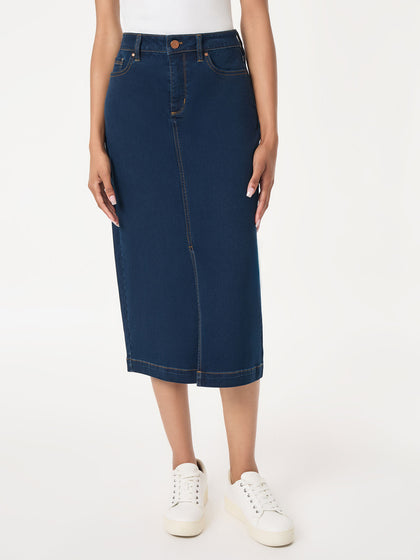 denim dresses and skirts 10 Best Jean Skirt Outfits for the Days You Want to Show Off Your Trendsetter Skills Aleyni pairs beautifully with minimalist accessories or layered pieces for added dimension Buy Sosandar Blue Western Detail