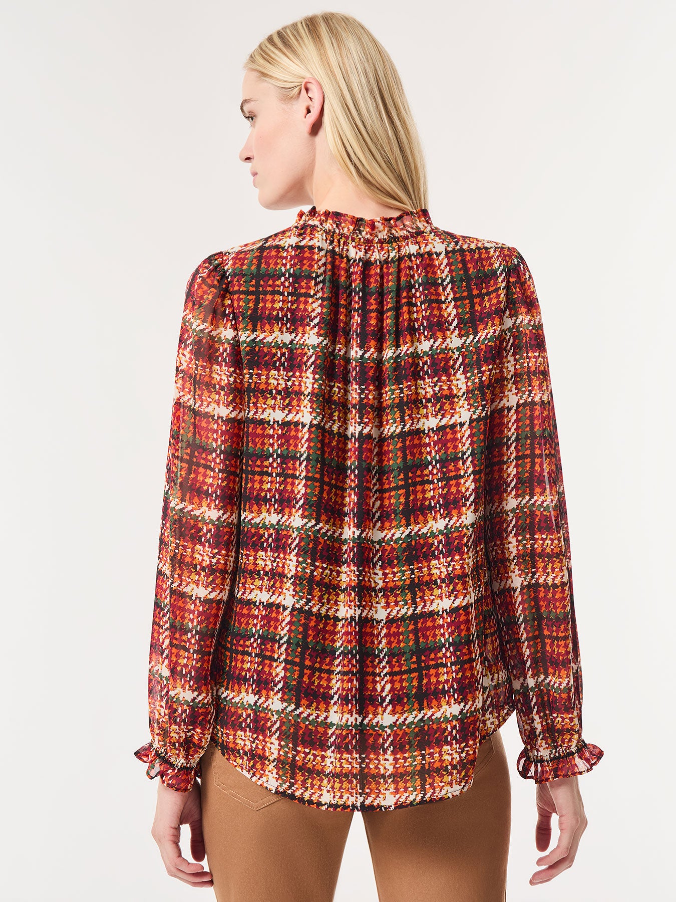 chiffon peasant blouse