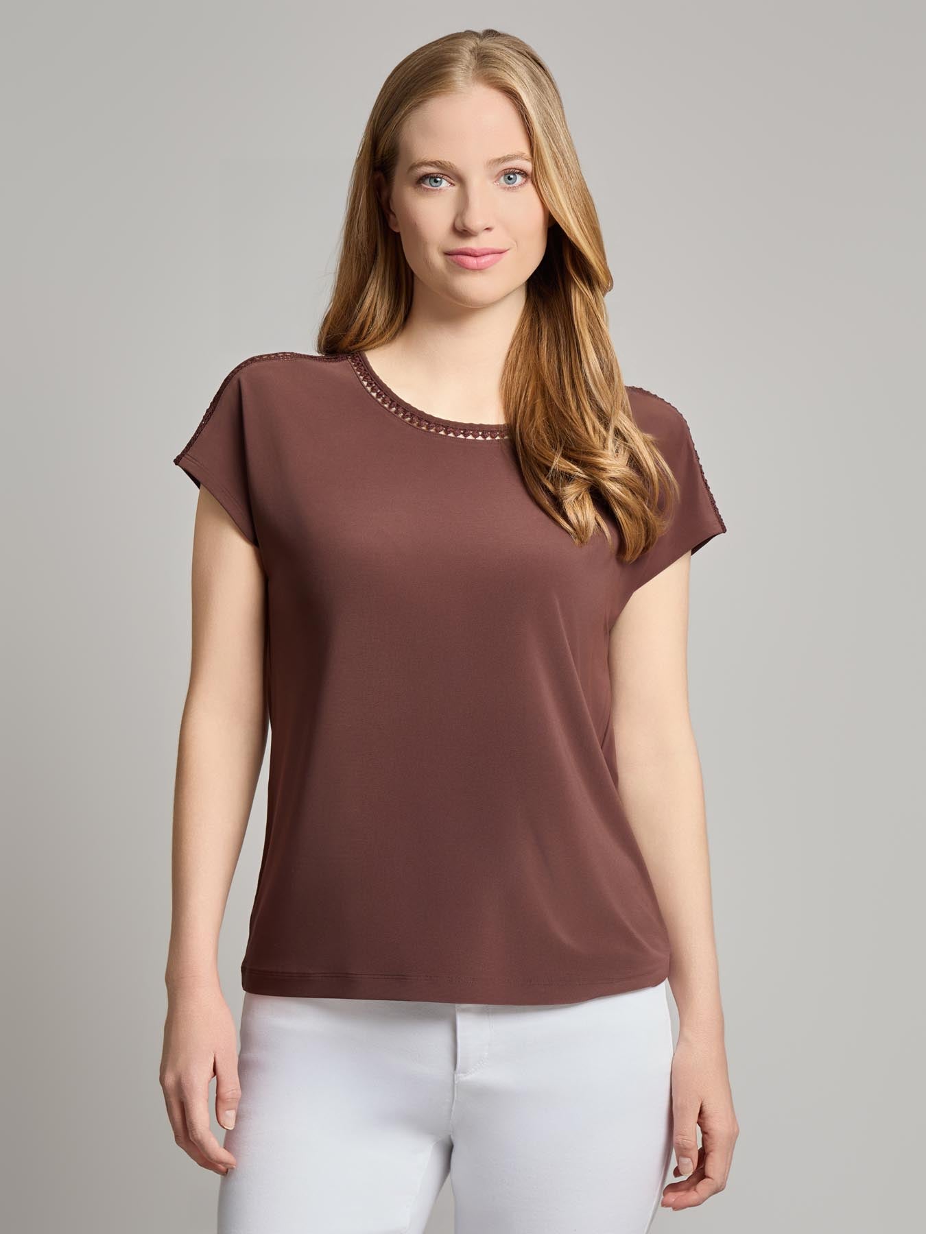 Extended Shoulder Trim Neck Top