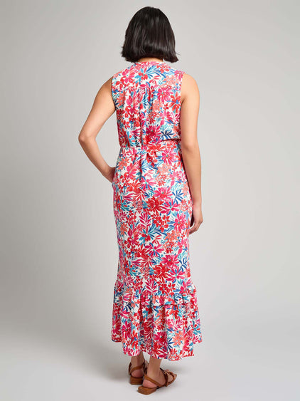 sachin and babi light blue dress Red La Rouge Halter Flounce Gown main image 1