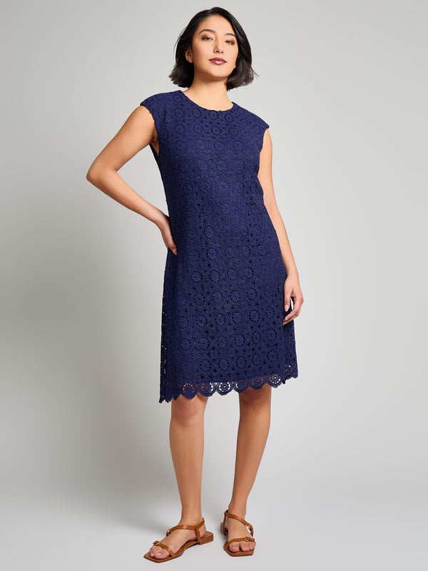 Cap Sleeve Lace Sheath Dress