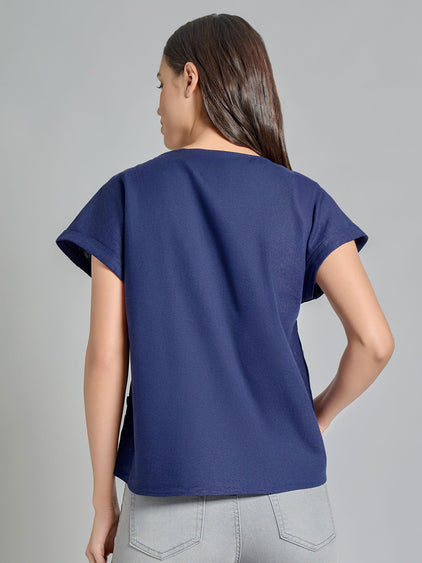 Double Button Detail Blouse
