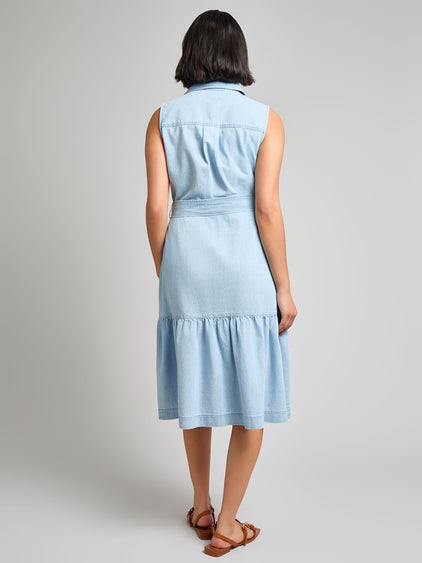 sachin and babi light blue dress Carmel Drop Waist Dress by Hutch main image 0
