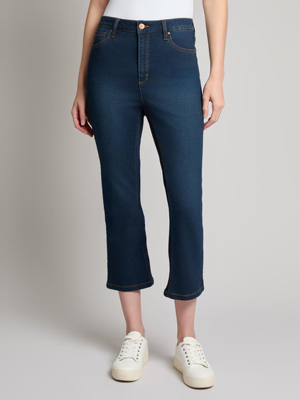 Lexington Cropped Kick Flare Jeans - Main Image