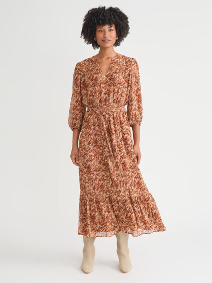 V-Neck Belted Maxi Dress V-Neck Belted Maxi Dress