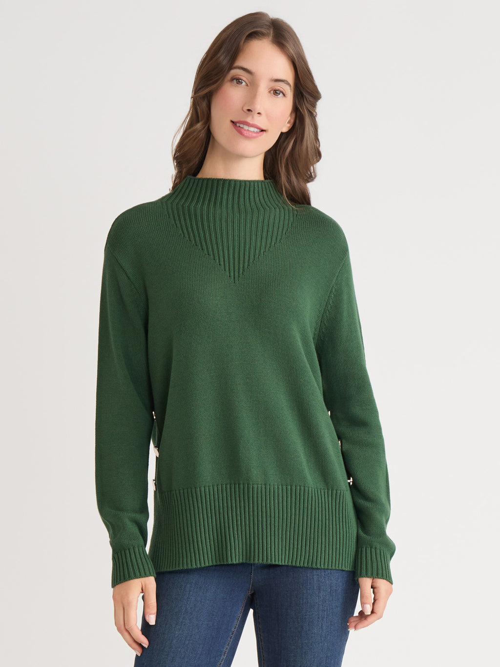 ニット/セーター soduk overlap knit onepiece / green soduk overlap knit onepiece / green