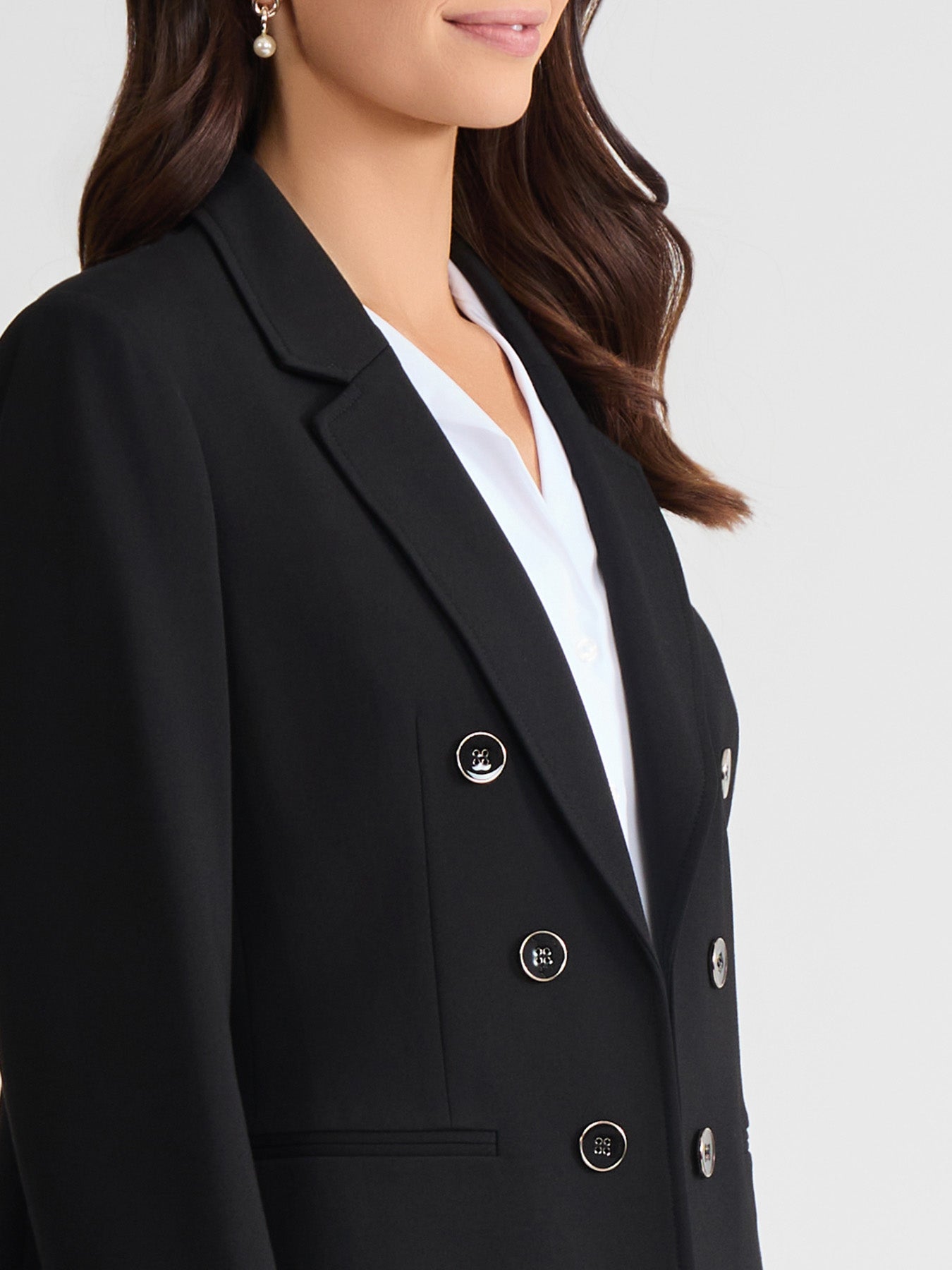 Faux Double Breasted Jacket