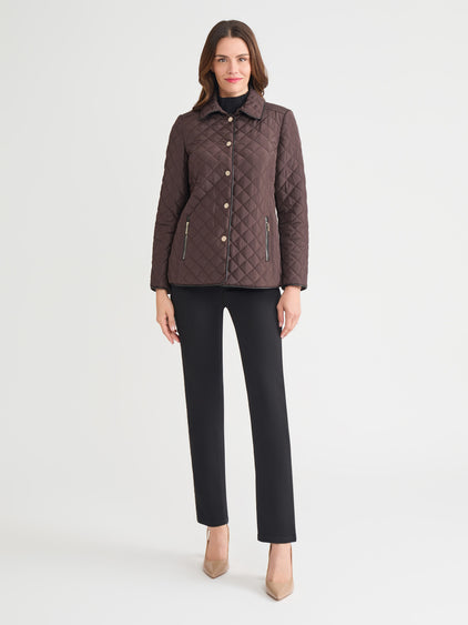 Five-Button Quilted Jacket - Main Image