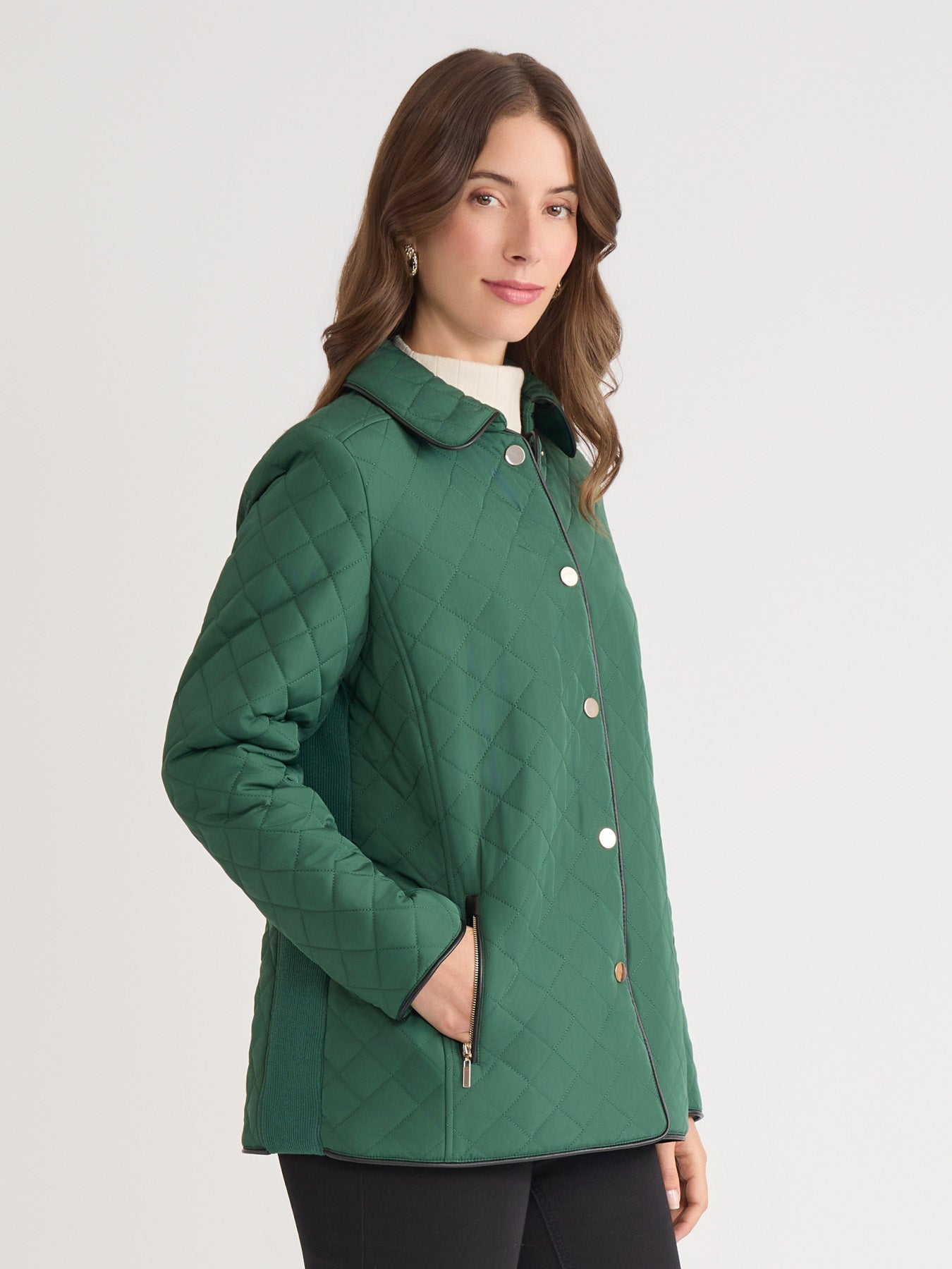 Quilted Snap Front Jacket Quilted Snap Front Jacket
