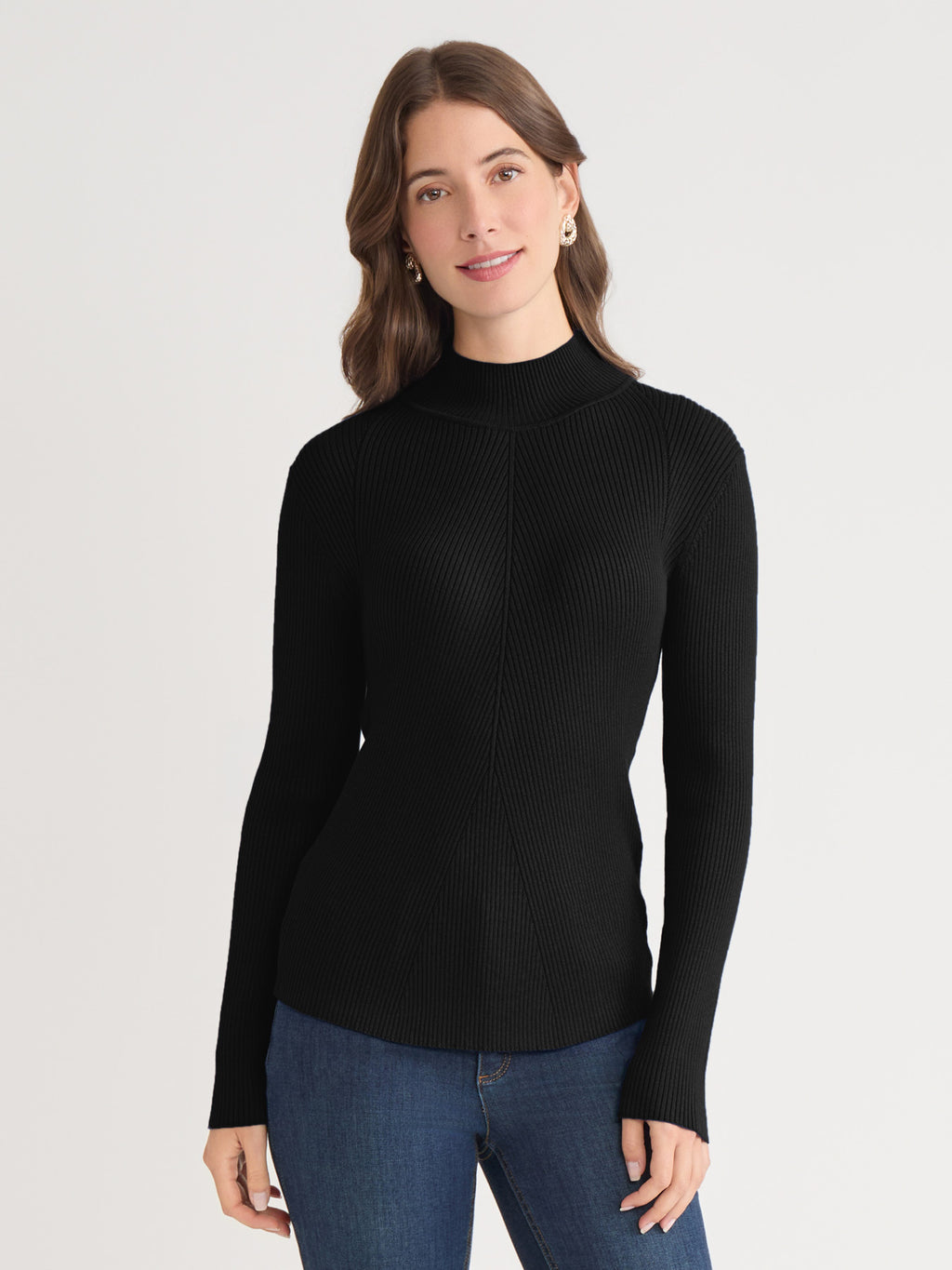 8YARDS Women’s RIB MOCK 2G Women's Rib Mock Neck Pullover | Pendleton