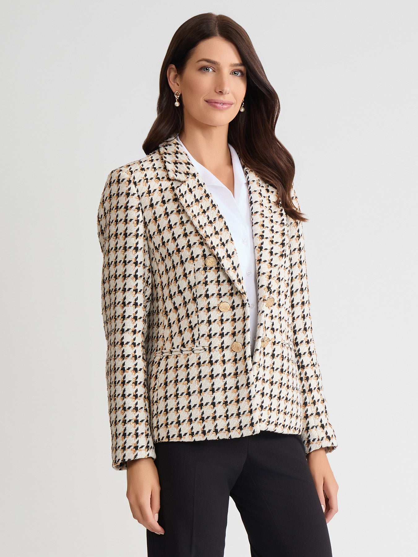 Petite Faux Double Breasted Jacket