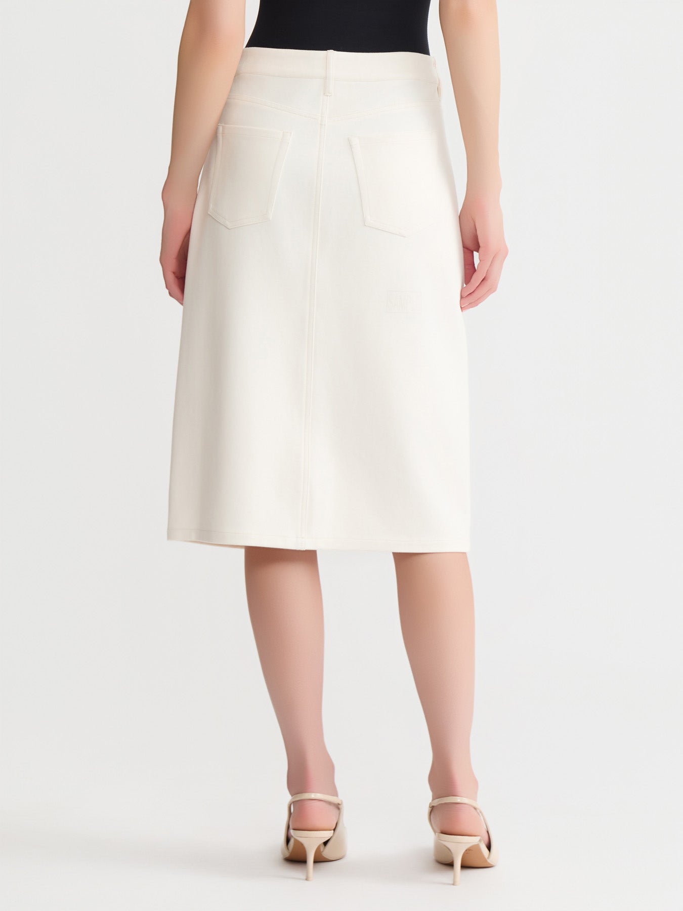 Lexington Front Slit Midi Skirt