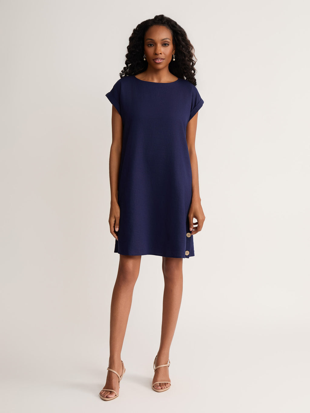 Short Sleeve Swing Dress
