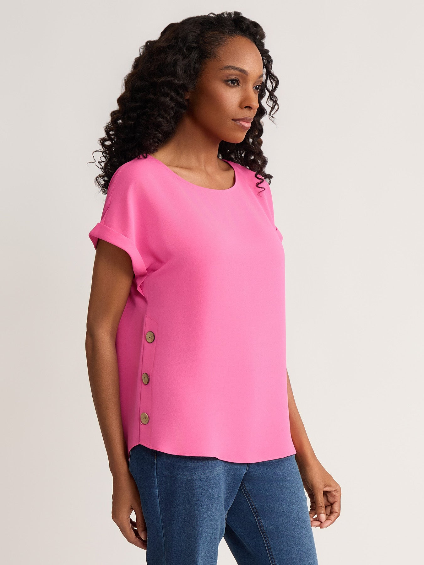 Side Button Blouse