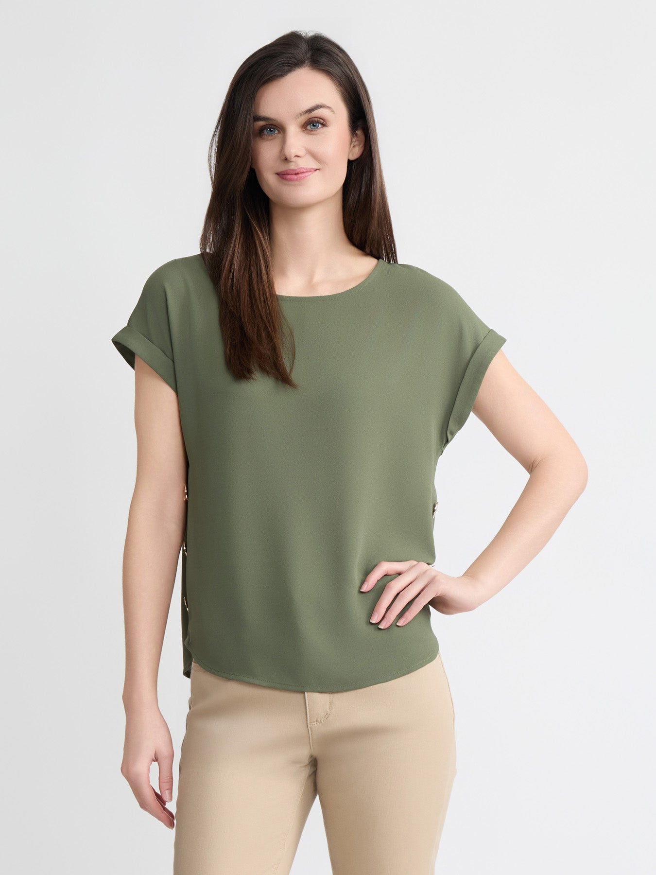 Side Button Blouse