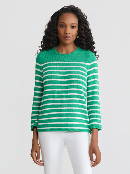 Cardigan Pull Femme Jones New York - Taille 3X - Couleur Sarcelle - Occasion Très Bon État