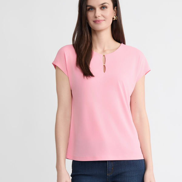 Keyhole Cap Sleeve Top