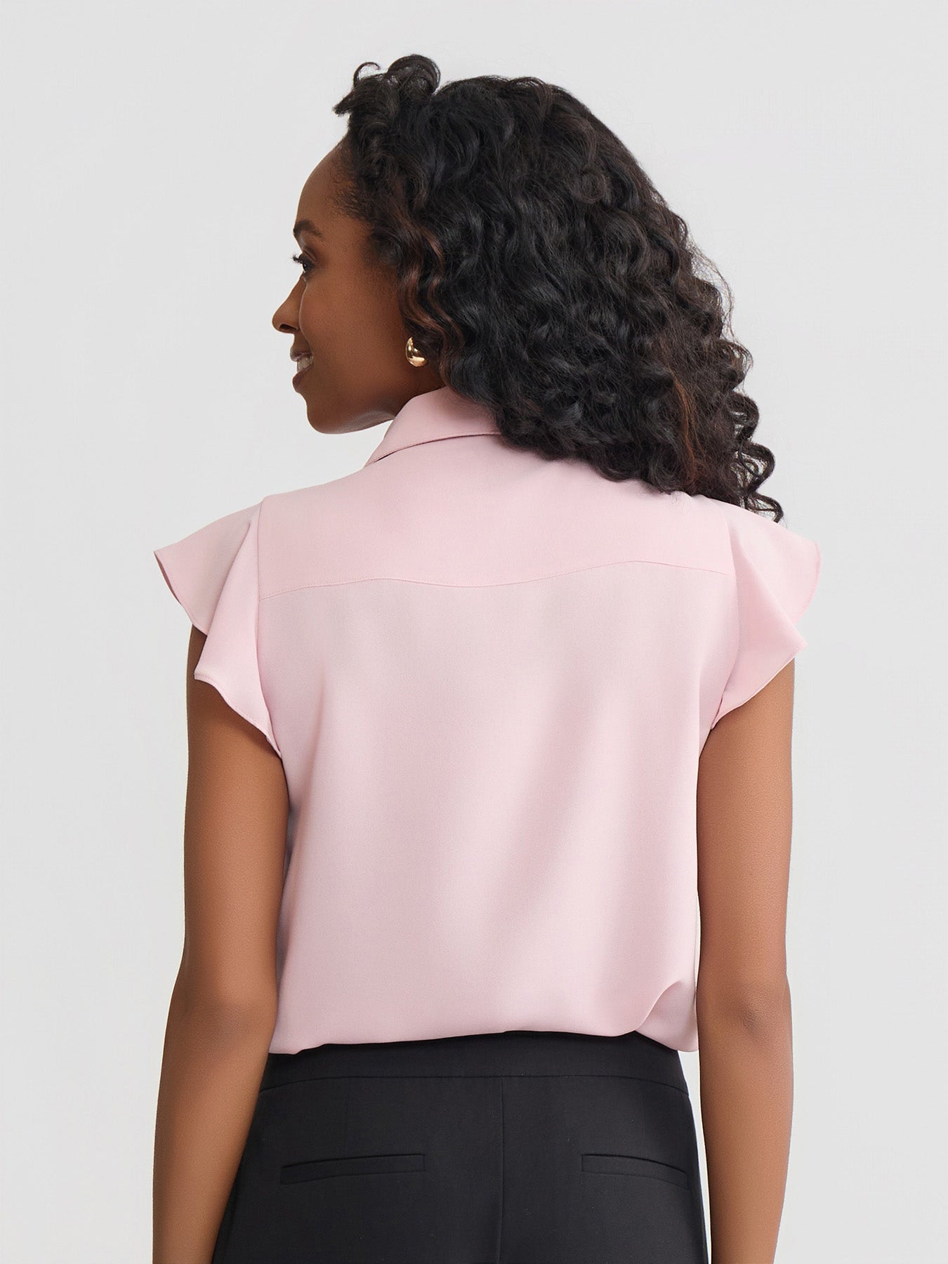 Ruffle Front Blouse