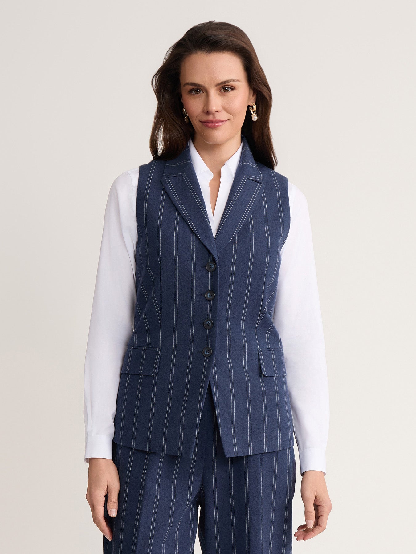 Double Pinstripe Vest
