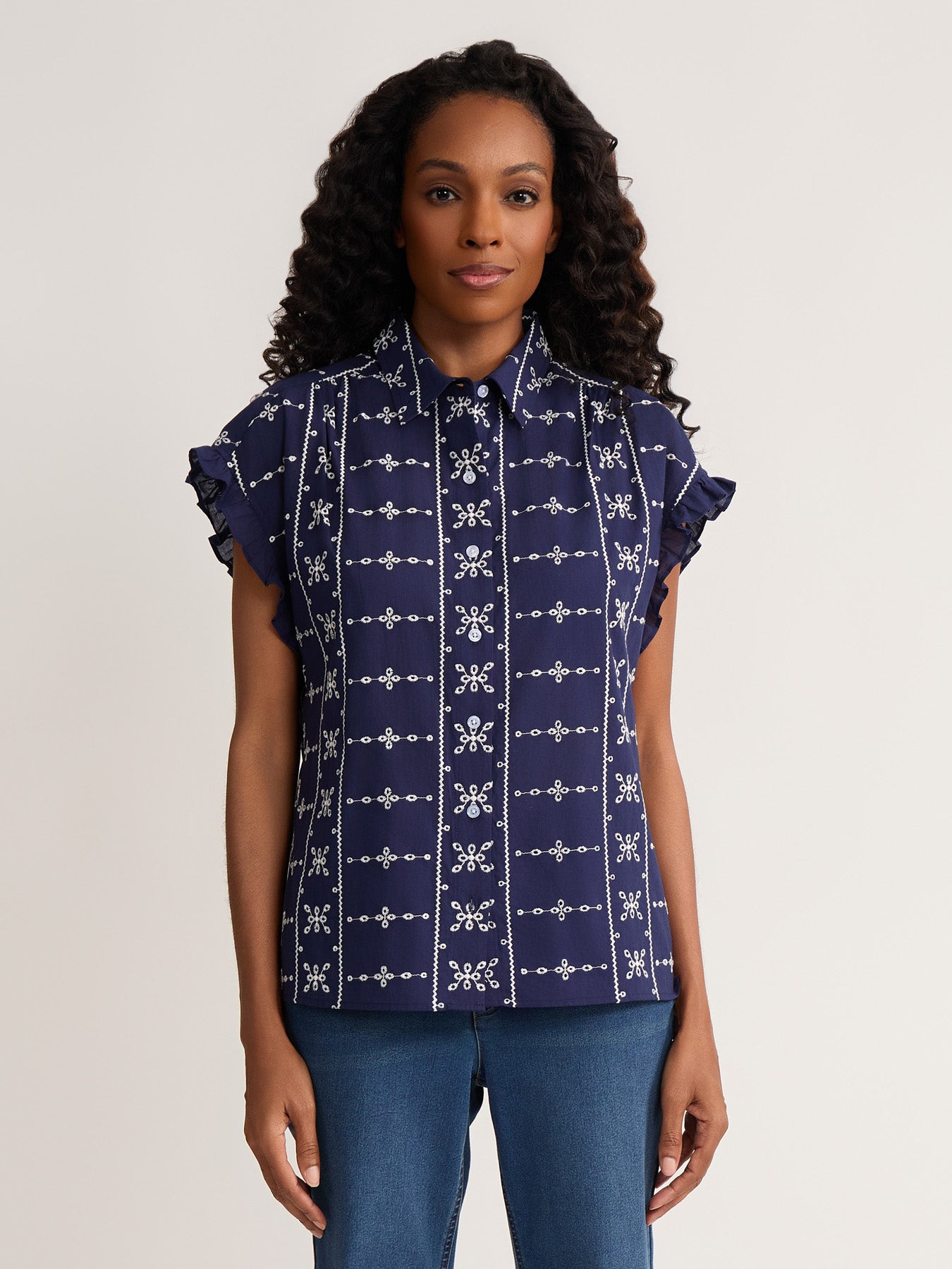 Short Ruffle Shirt Petite Short Ruffle Sleeve Shirt