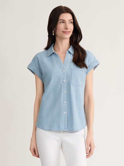 jones new york women's dress shirts Jones New York Cambray Blouse