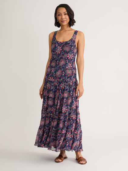 jones new york maxi dress Jones New York Multi Tier Maxi Dress