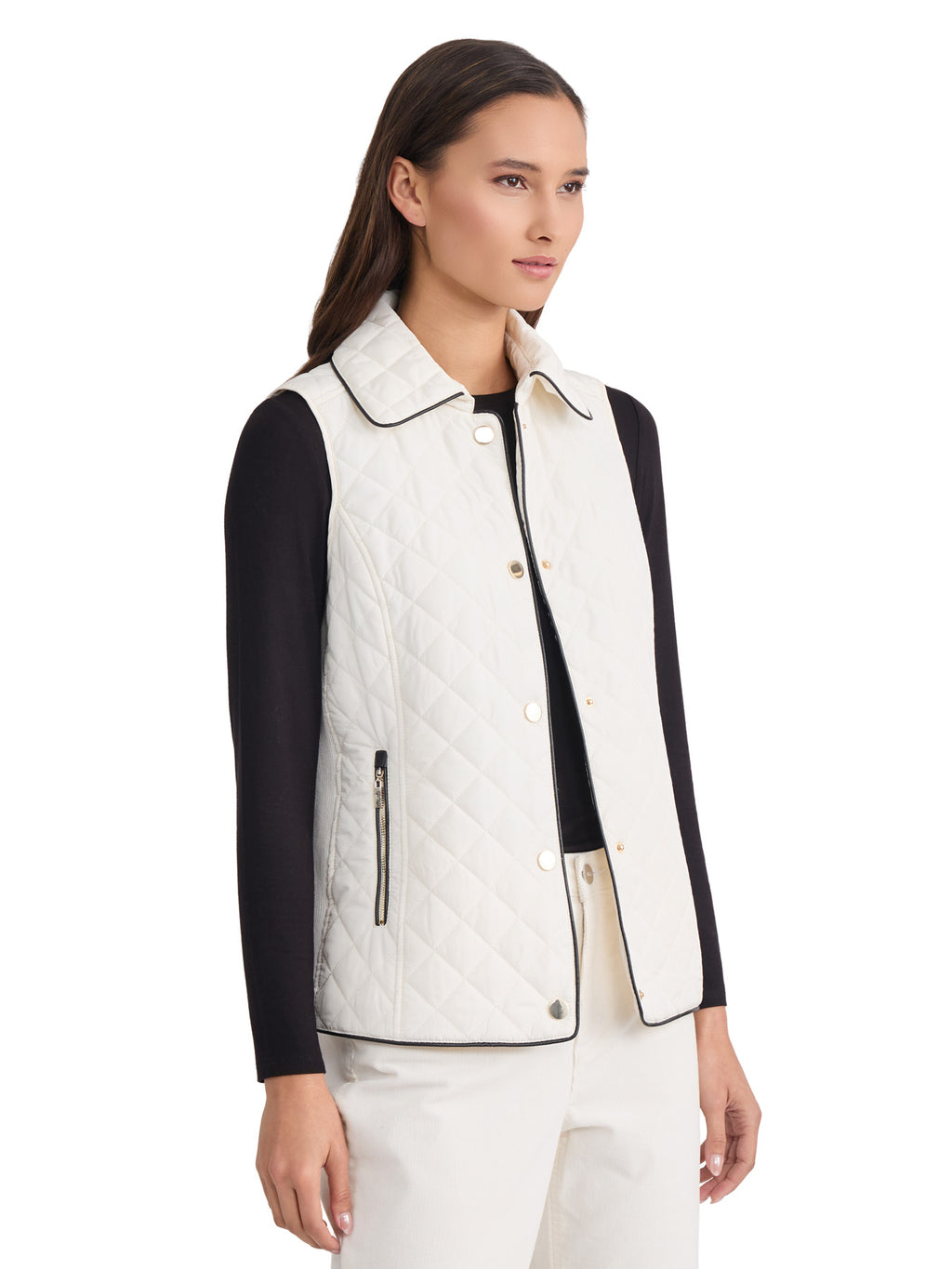 Quilted Snap Front Vest