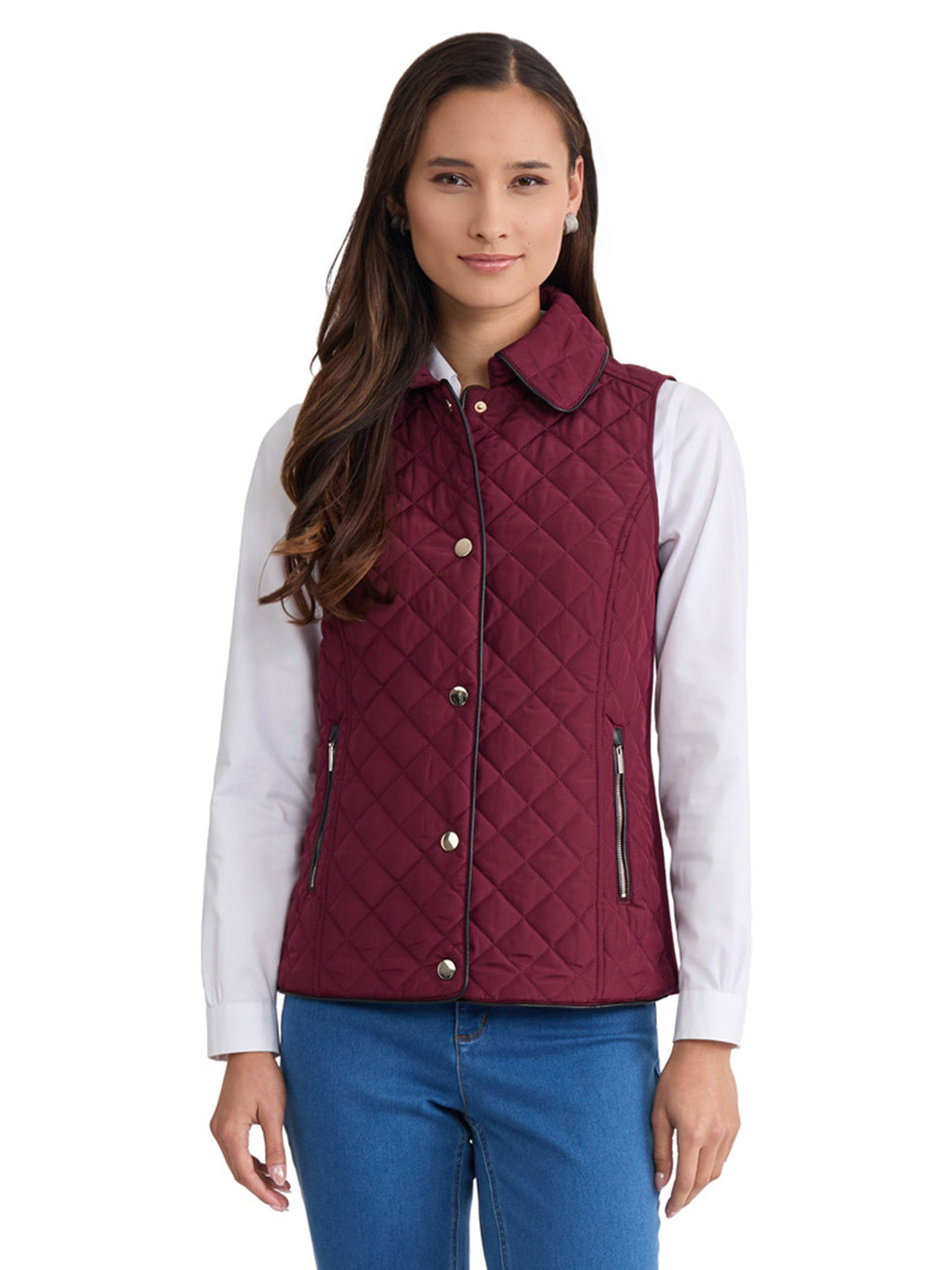 Quilted Snap Front Vest