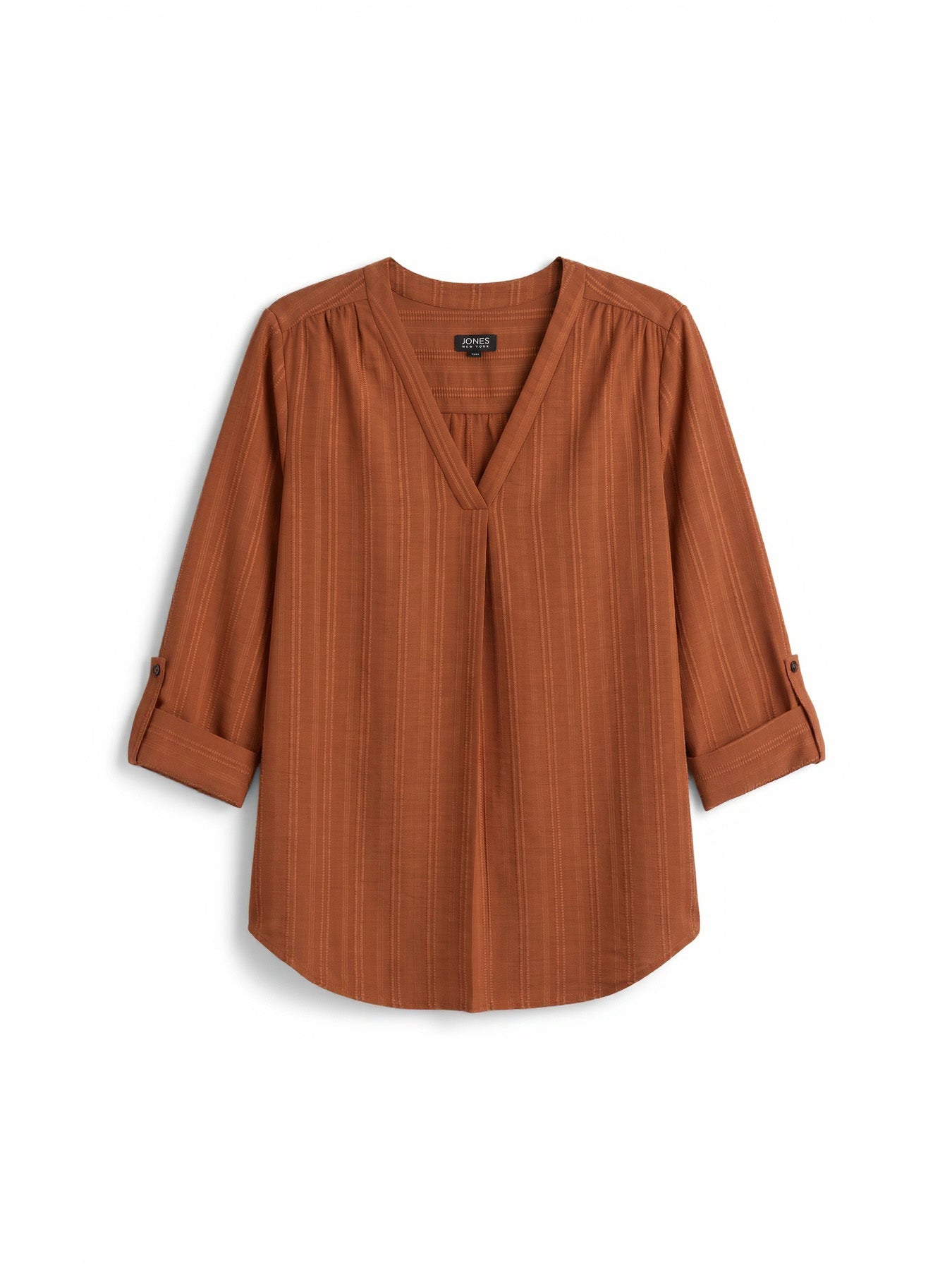 V-Neck Front Pleat Tunic