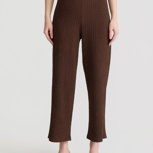 Cropped Wide Leg Pull-On Pant