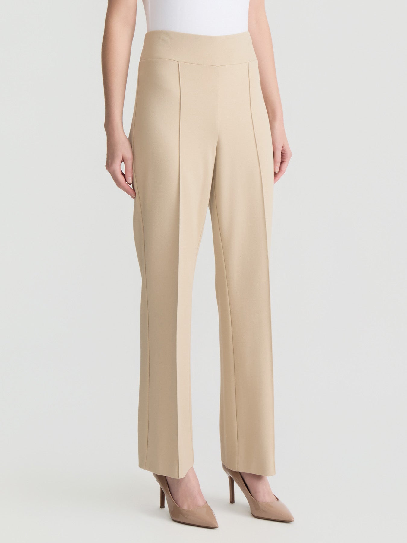 Pull-On Pintuck Pants