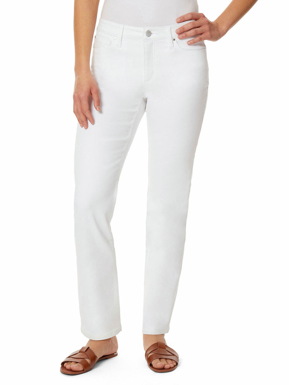 Lexington Jeans White Straight Leg Jeans Jones New York
