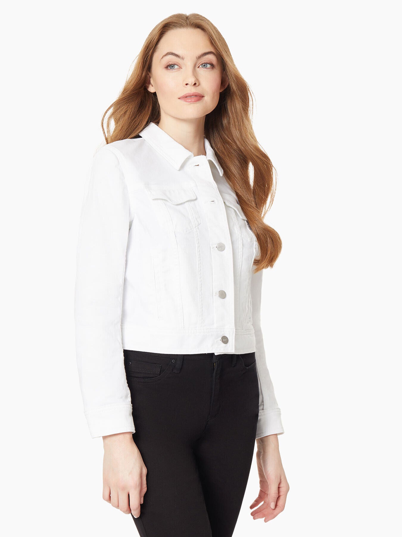 Women's Denim Jacket - White Denim Jacket | Jones New York